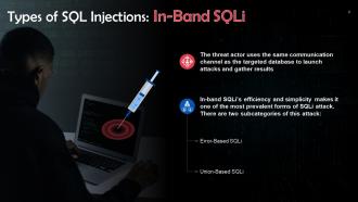 SQL Injection Types In Cyber Security Training Ppt Images Content Ready