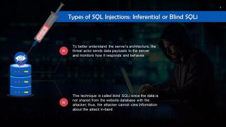 SQL Injection Types In Cyber Security Training Ppt Good Content Ready