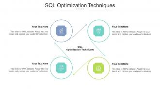 Sql optimization techniques ppt powerpoint presentation infographics example cpb