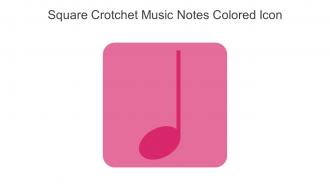 Square Crotchet Music Notes Colored Icon In Powerpoint Pptx Png And Editable Eps Format