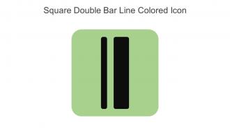 Square Double Bar Line Colored Icon In Powerpoint Pptx Png And Editable Eps Format