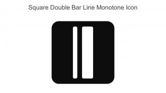 Square Double Bar Line Monotone Icon In Powerpoint Pptx Png And Editable Eps Format