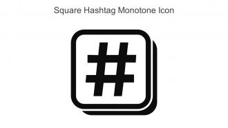 Square Hashtag Monotone Icon In Powerpoint Pptx Png And Editable Eps Format
