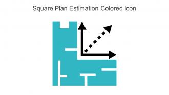 Square Plan Estimation Colored Icon In Powerpoint Pptx Png And Editable Eps Format