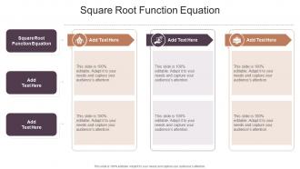 Square Root Function Equation In Powerpoint And Google Slides Cpb