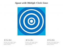 Square with multiple circle lines
