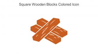 Square Wooden Blocks Colored Icon In Powerpoint Pptx Png And Editable Eps Format