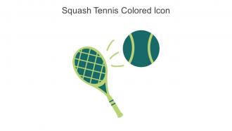 Squash Tennis Colored Icon In Powerpoint Pptx Png And Editable Eps Format