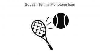 Squash Tennis Monotone Icon In Powerpoint Pptx Png And Editable Eps Format