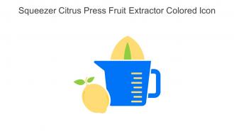 Squeezer Citrus Press Fruit Extractor Colored Icon In Powerpoint Pptx Png And Editable Eps Format