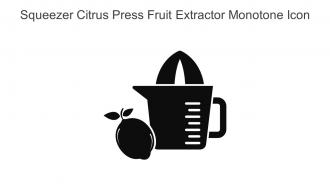 Squeezer Citrus Press Fruit Extractor Monotone Icon In Powerpoint Pptx Png And Editable Eps Format