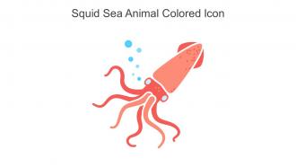 Squid Sea Animal Colored Icon In Powerpoint Pptx Png And Editable Eps Format