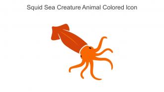 Squid Sea Creature Animal Colored Icon In Powerpoint Pptx Png And Editable Eps Format