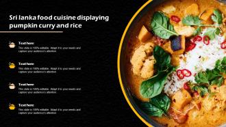 Sri Lanka Food Cuisine Displaying Pumpkin Curry And Rice