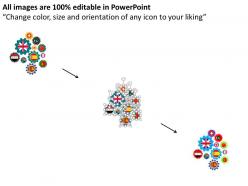 16429791 style variety 1 gears 6 piece powerpoint presentation diagram infographic slide