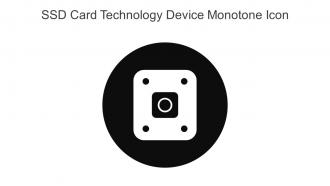 SSD Card Technology Device Monotone Icon In Powerpoint Pptx Png And Editable Eps Format