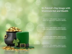 St patricks day image with shamrock hat and wealth