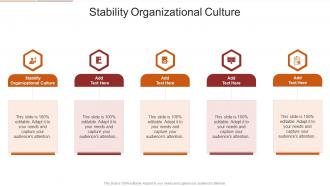 Stability Organizational Culture In Powerpoint And Google Slides Cpb