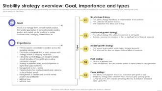 Stability Strategy Overview Goal Sustainable Multi Strategic Organization Competency