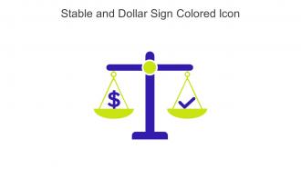 Stable And Dollar Sign Colored Icon In Powerpoint Pptx Png And Editable Eps Format