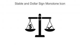 Stable And Dollar Sign Monotone Icon In Powerpoint Pptx Png And Editable Eps Format