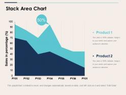 Stack area chart ppt layouts