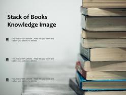 Stack of books knowledge image