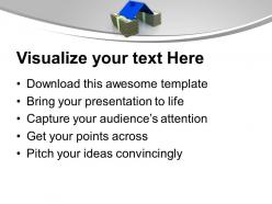 Stack of dollar notes under roof powerpoint templates ppt themes and graphics 0113