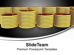 Stack of gold coins finance powerpoint templates ppt backgrounds for slides 0113