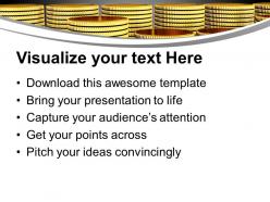 Stack of gold coins finance powerpoint templates ppt backgrounds for slides 0113