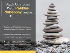 Stack Of Stones With Pebbles Philosophy Image