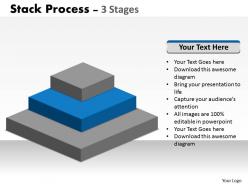 Stack process 3 stages for marketing 17