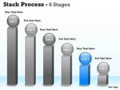 Stack process 6 stages for sales process