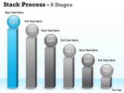 Stack process 6 stages for sales process
