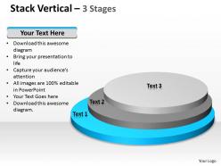 Stack process diagram vertical 3 stages 18