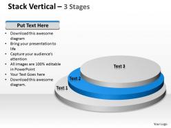 Stack process diagram vertical 3 stages 18