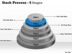 Stack process with 6 stages for sales