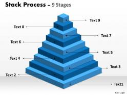 Stack process with 9 stages for business growth