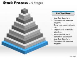Stack process with 9 stages for business growth