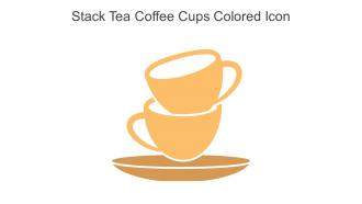 Stack Tea Coffee Cups Colored Icon In Powerpoint Pptx Png And Editable Eps Format
