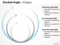 Stacked angle round blue 3