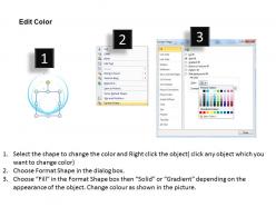 Stacked angle round blue 3