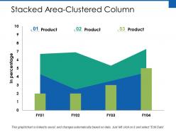 Stacked area clustered column finance ppt powerpoint presentation file infographics