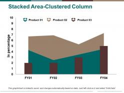 Stacked area clustered column ppt pictures graphics design