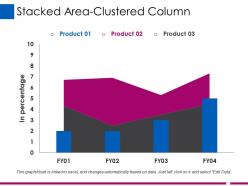 Stacked area clustered column ppt slides