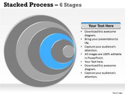 Stacked blue graphics 6 stages