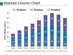 Stacked column chart finance ppt powerpoint presentation file design ideas