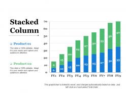 Stacked column ppt slides infographics