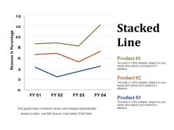 Stacked line presentation portfolio