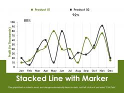 Stacked line with marker powerpoint slide themes
